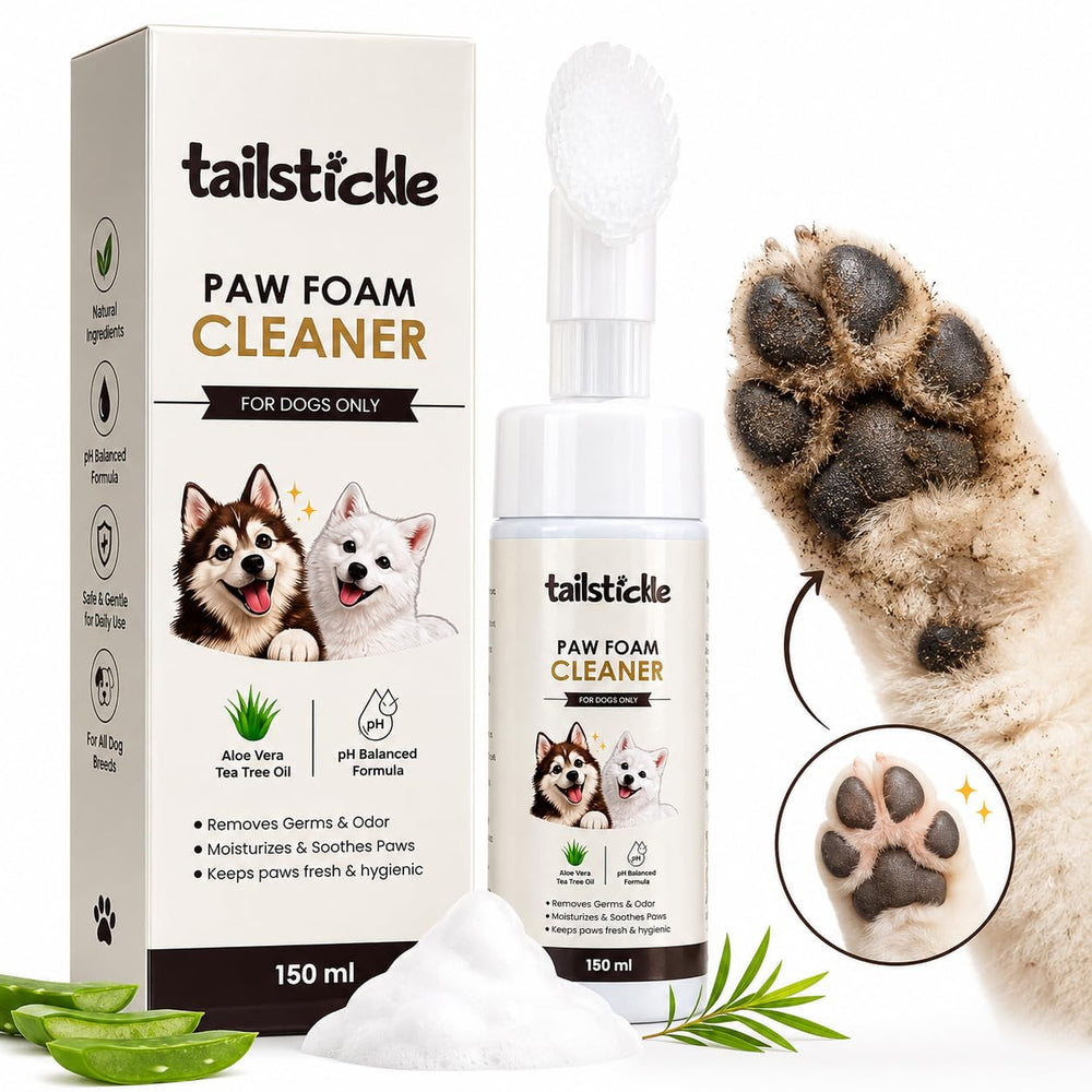 TailStickle Paw Foam Cleaner — 150ml Natural Foam Formula for Dogs